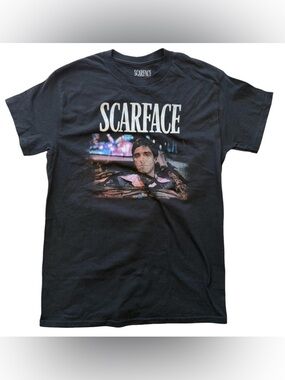 Scarface Tiger Face Color Graphic T Shirt Men’s Medium
